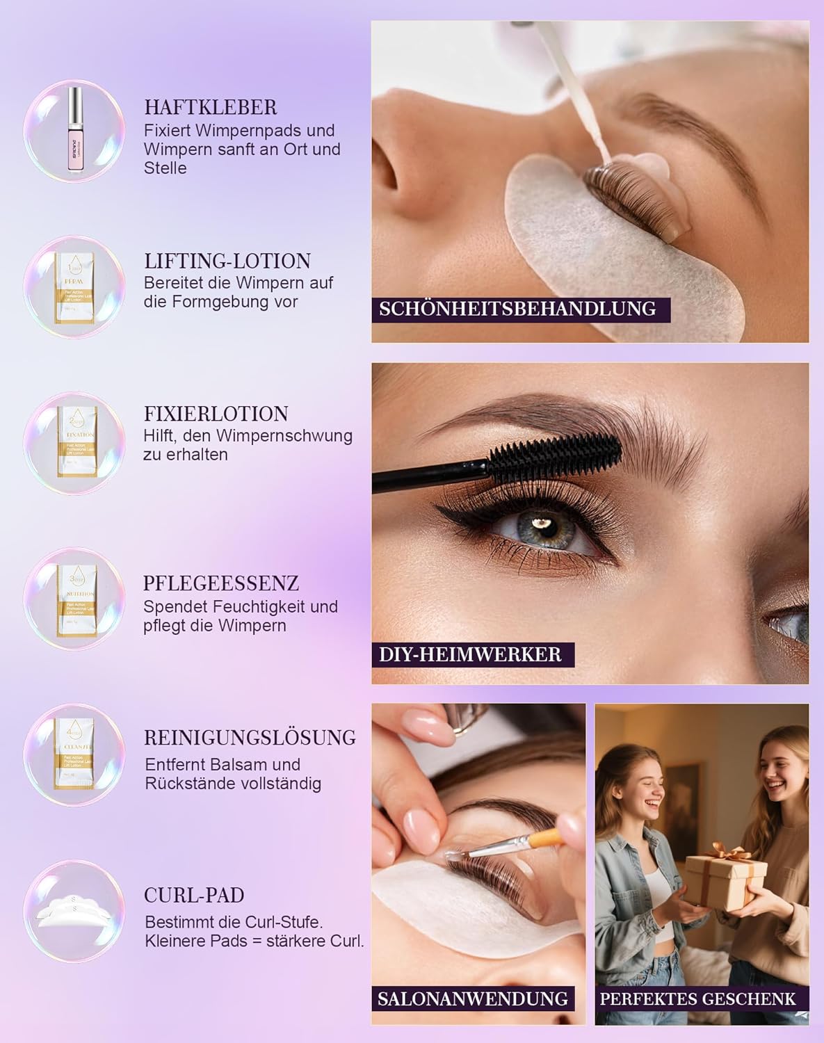 Wimpernlifting-Kit, Unscent