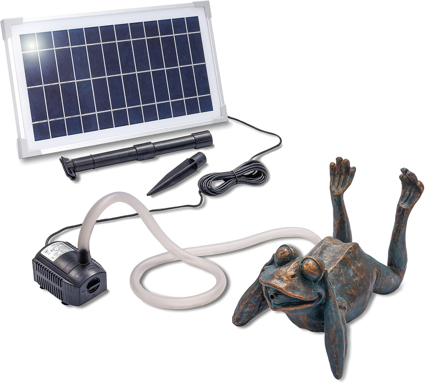Solar-Wasserspeier Frosch