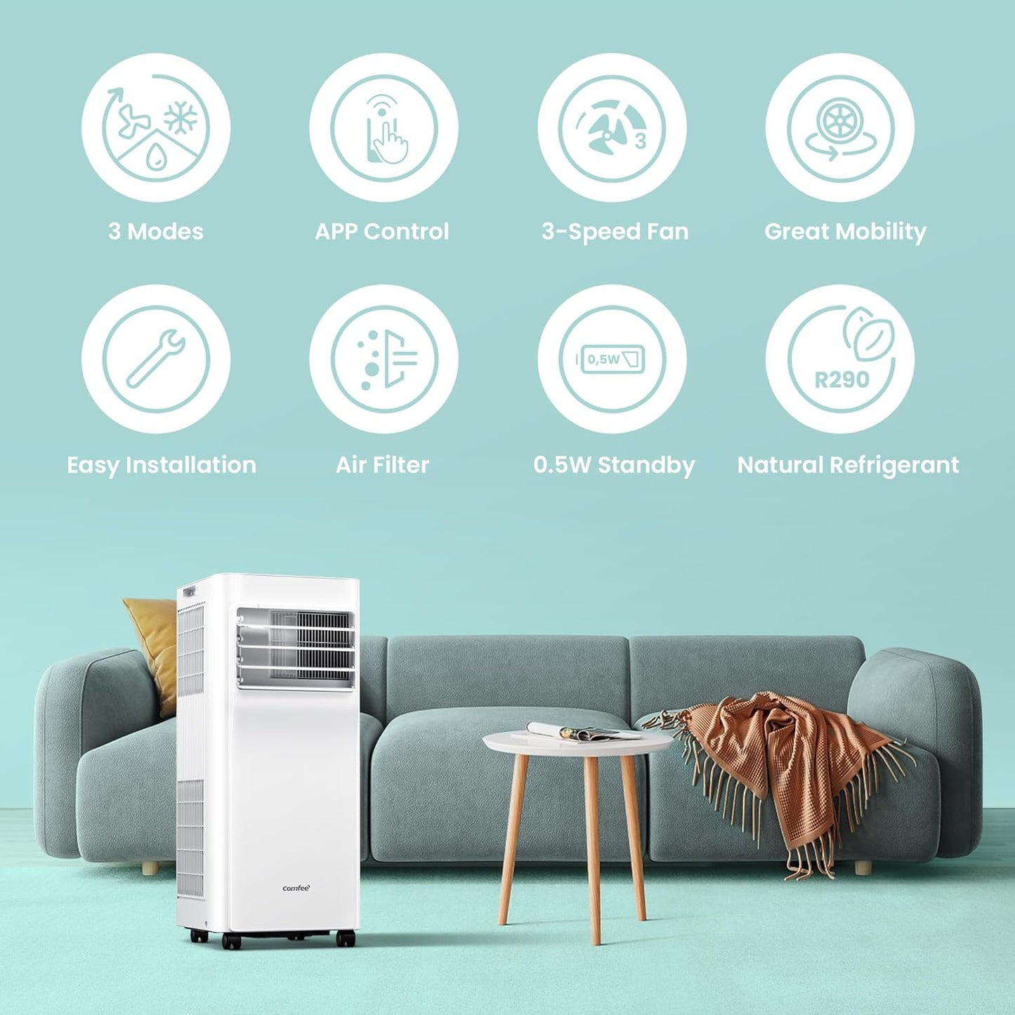 Mobiles Klimagerät Breezy Cool Pro, 09K-33m²-A(WF)-NEW