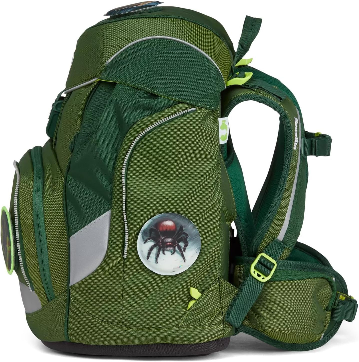Ergonomisches Schulrucksack-Set, Einheitsgröße Grüne Mambär - Grün
