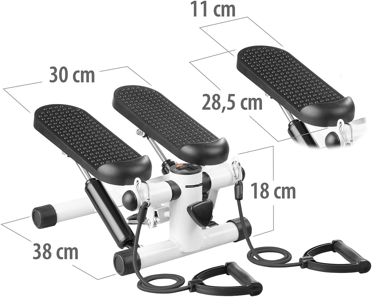 Mini-Stepper mit Display und Widerstandsbändern