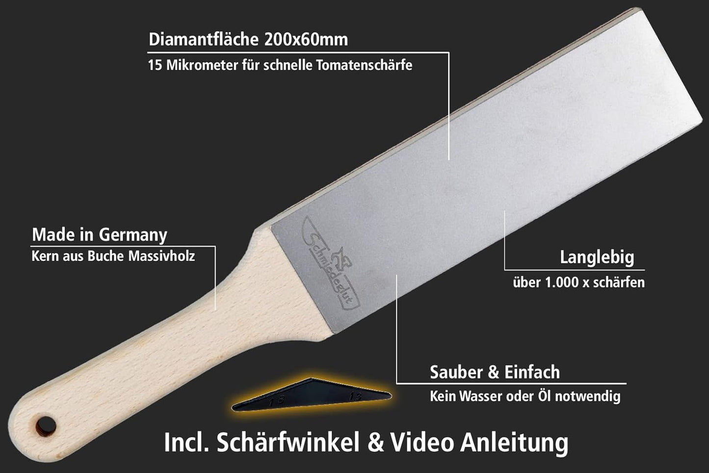 Diamant-Abziehleder für Rasiermesserschärfe