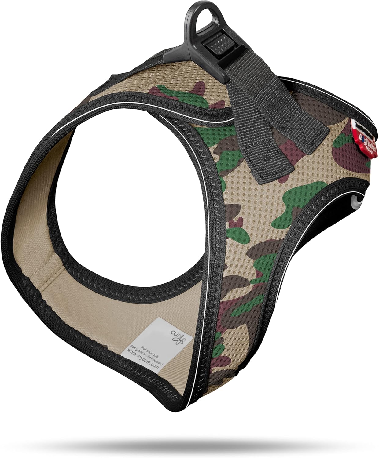 Vest Brustgeschirr mit D-Ring, mit curli D-Ring Buckle L Tarnung