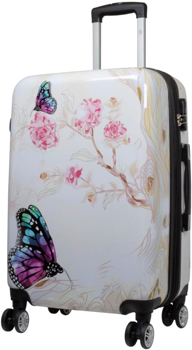 Hartschalen Kofferset mit Motivprint (3-teilig), Asia Butterfly