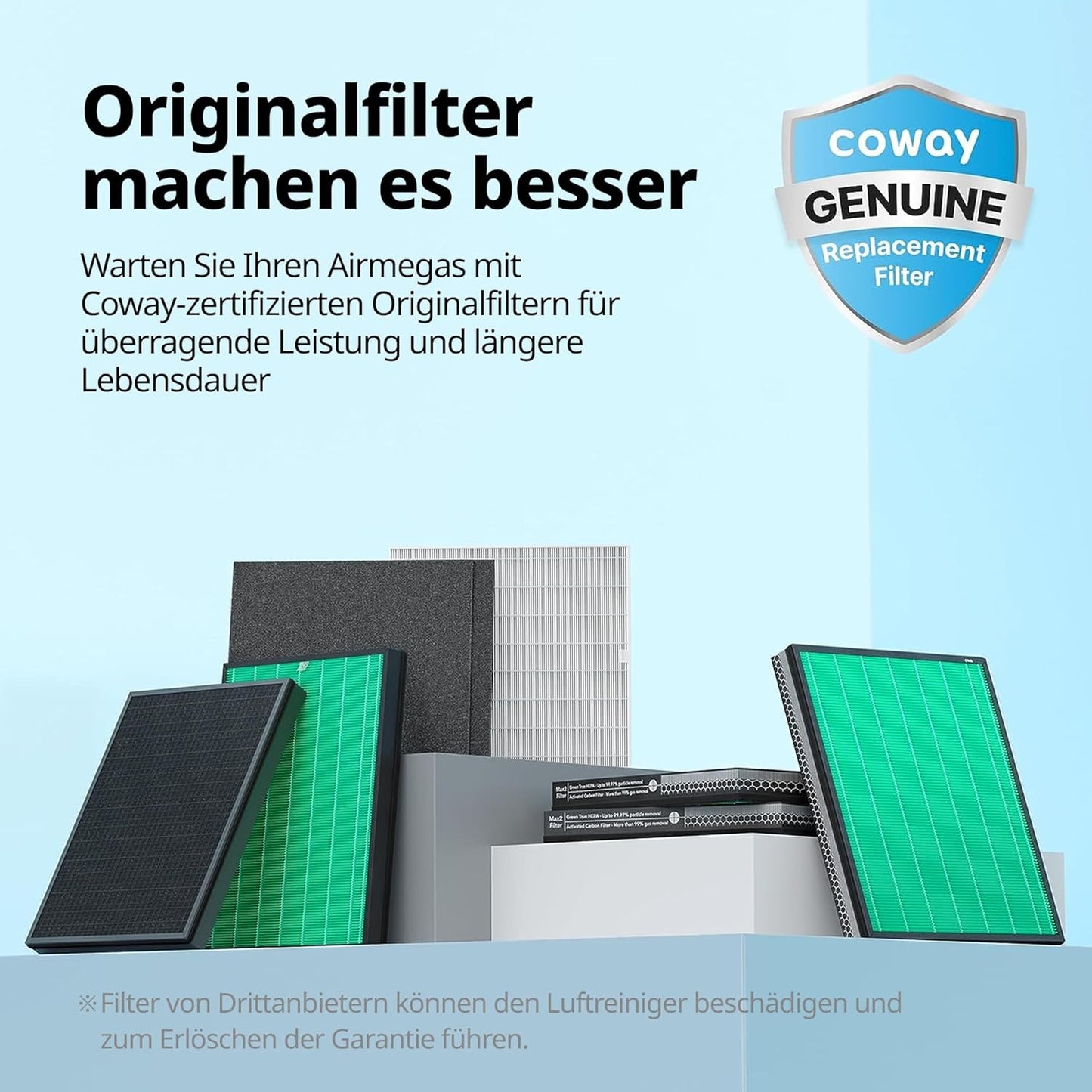 Staubreduktionsfilter für Airmega Jet, Feinstaub-Filter