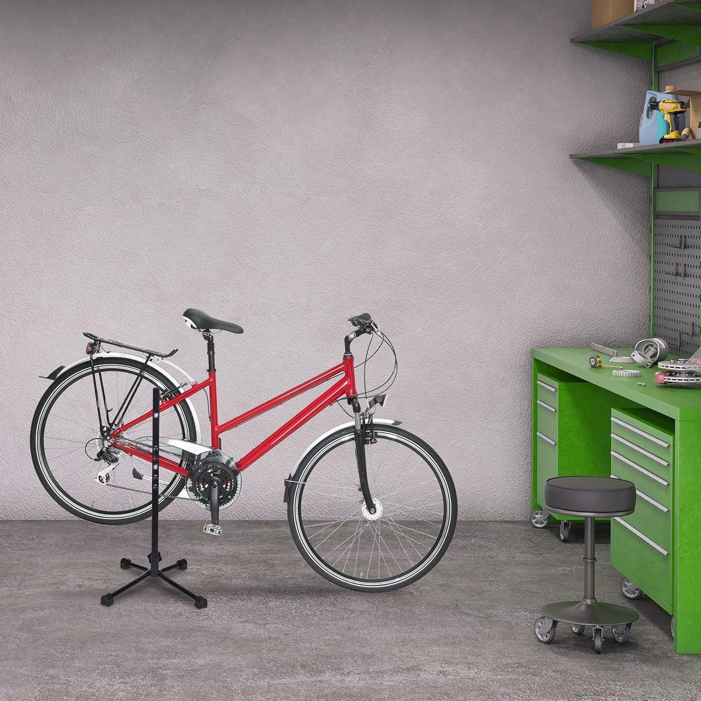 Verstellbarer Hinterradständer für Velo