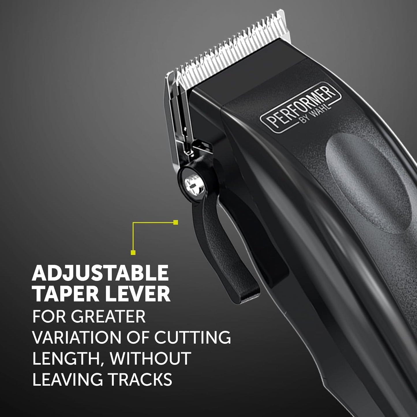 Performer Pet Clipper Set, Fellpflege mit 4 Aufsteckkämmen, Performer Pet Clipper Schwarz