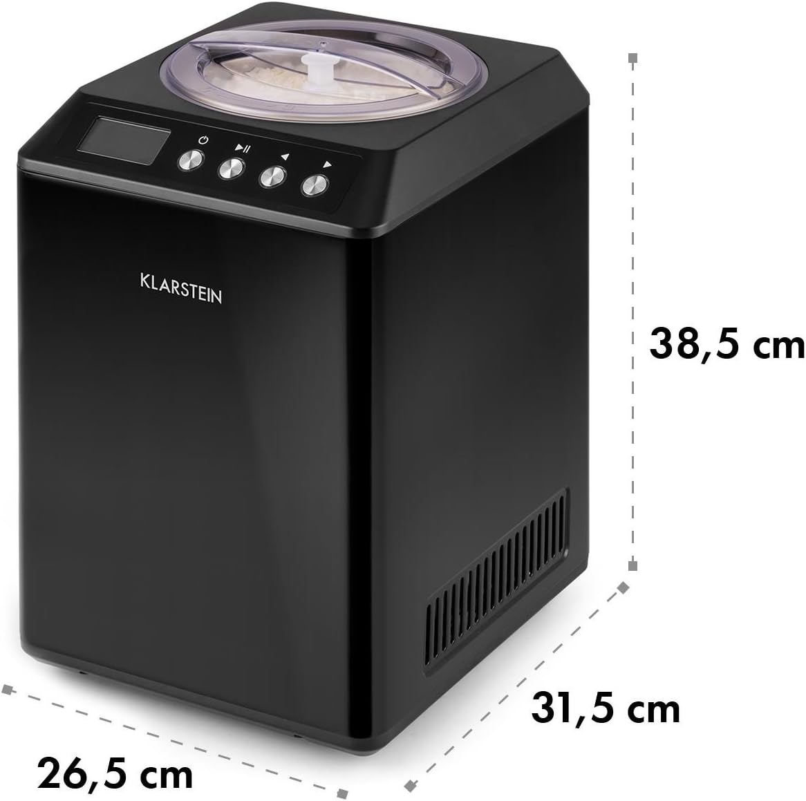 Vanilla Sky Family Eismaschine, 2.5 L / Schwarz