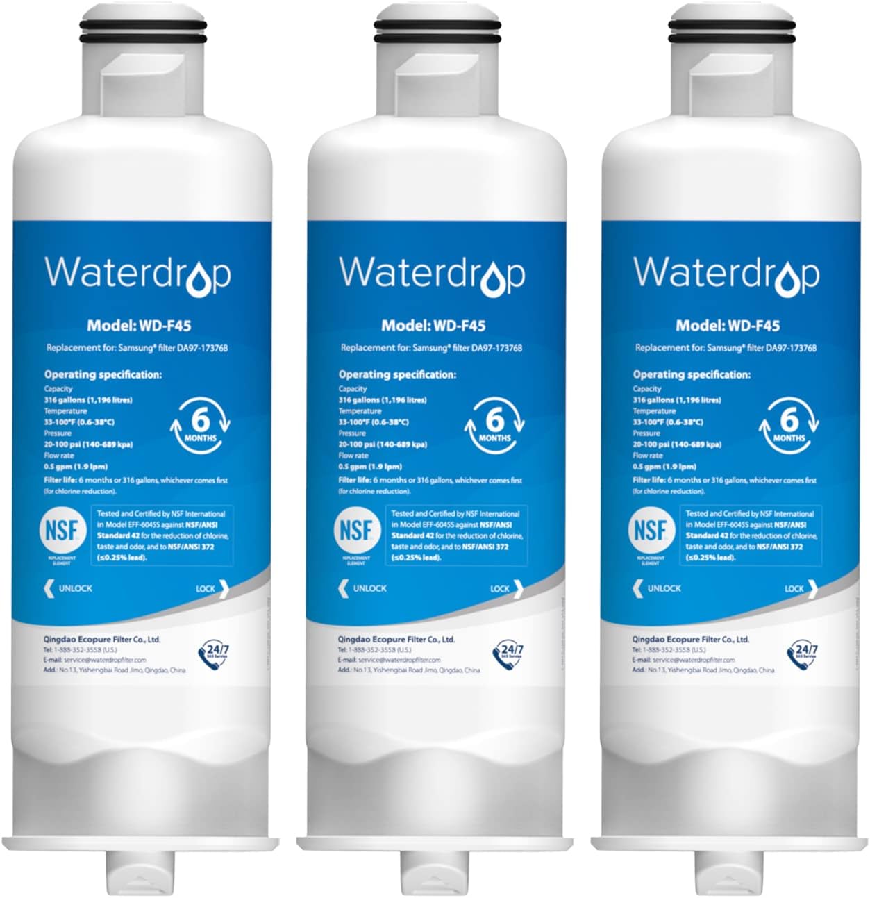 3er-Pack Kühlschrank Wasserfilter, 3er-Pack