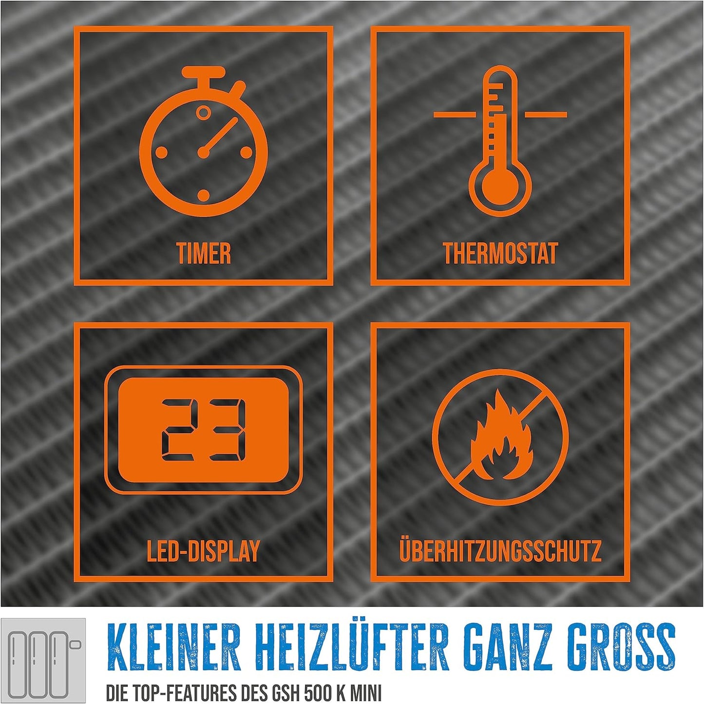 Steckdosen-Heizlüfter GSH 500 K mini