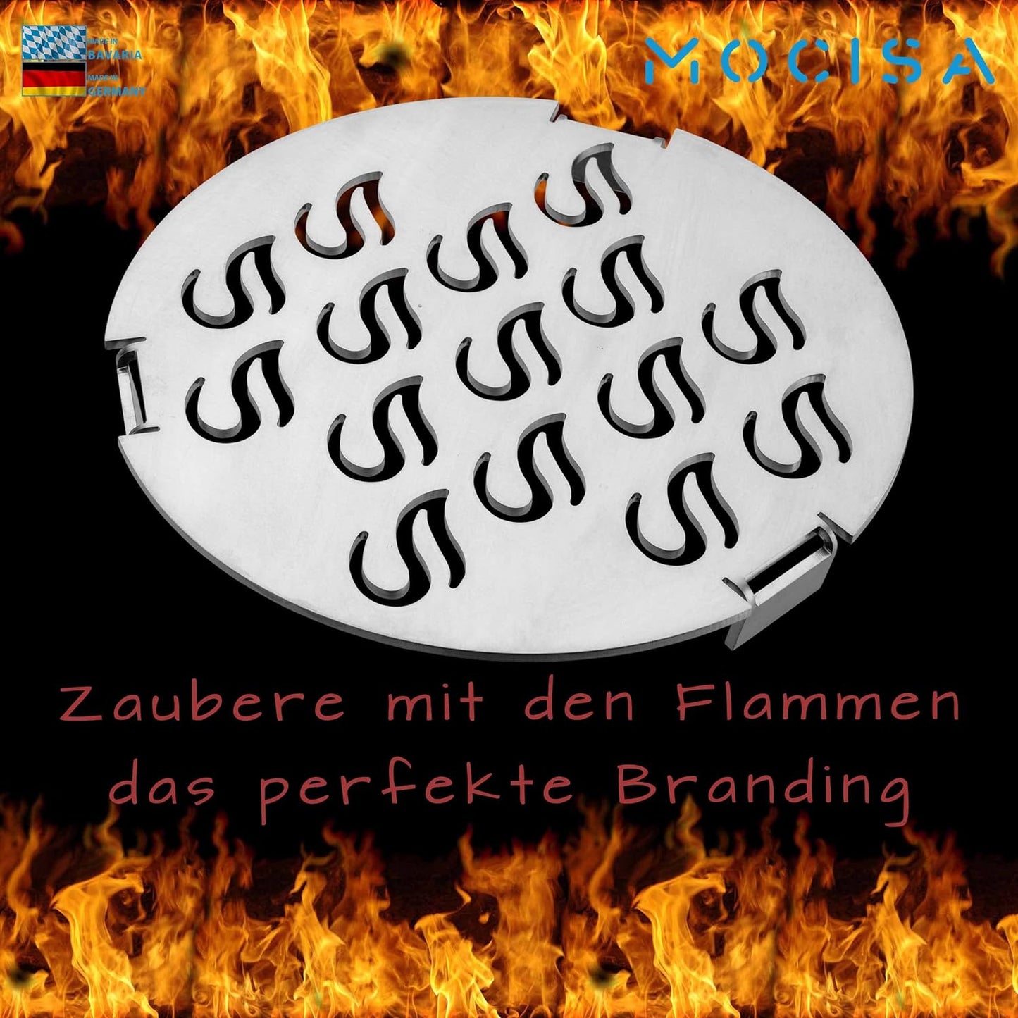 Grilleinsatz für Feuerplatte (20 cm), Grilleinsatz Ø20cm Edelstahl