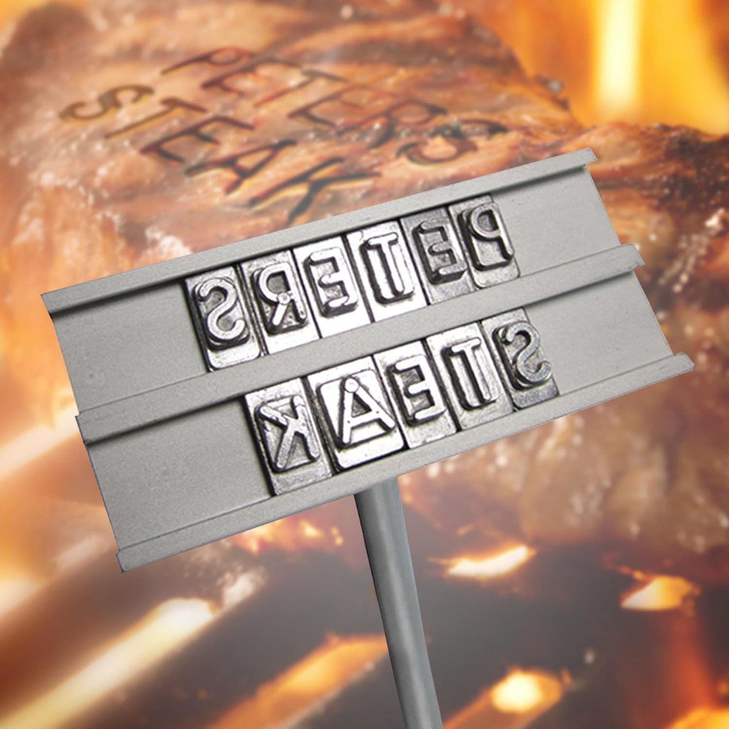 Fleischstempel, Grillbrandeisen + Box
