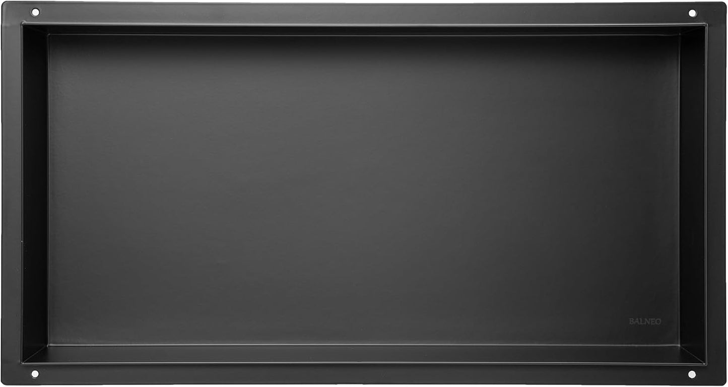 Wandnische Dusche, 60x30x10 cm Schwarz
