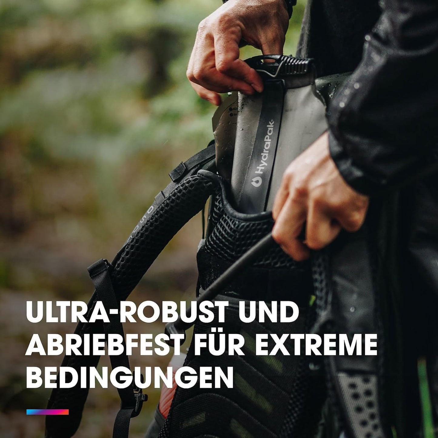Ultra-Durable Wasserreservoir für Rucksäcke, Mammutgrau 3L