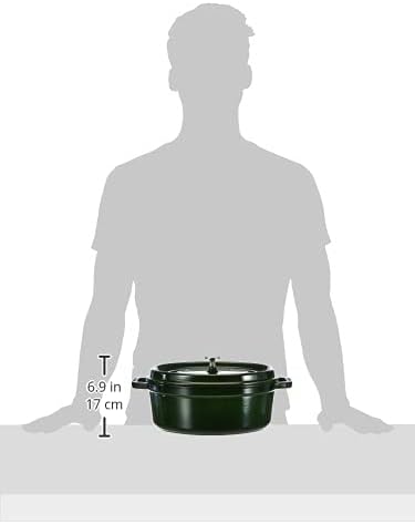 Gusseisen-Bräter Cocotte, 29 cm Basilikum/Grün