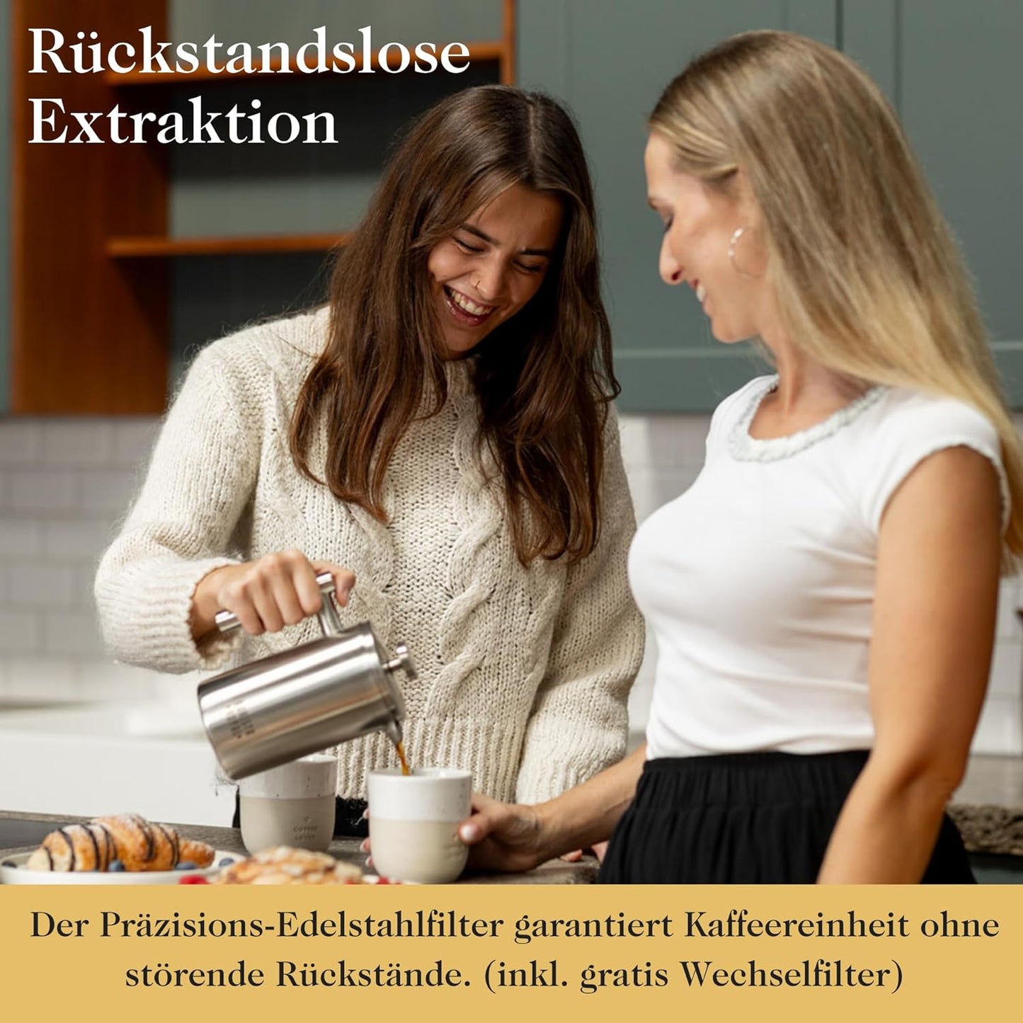 French Press mit Warmhalte-Funktion (600 ml), 600 ml