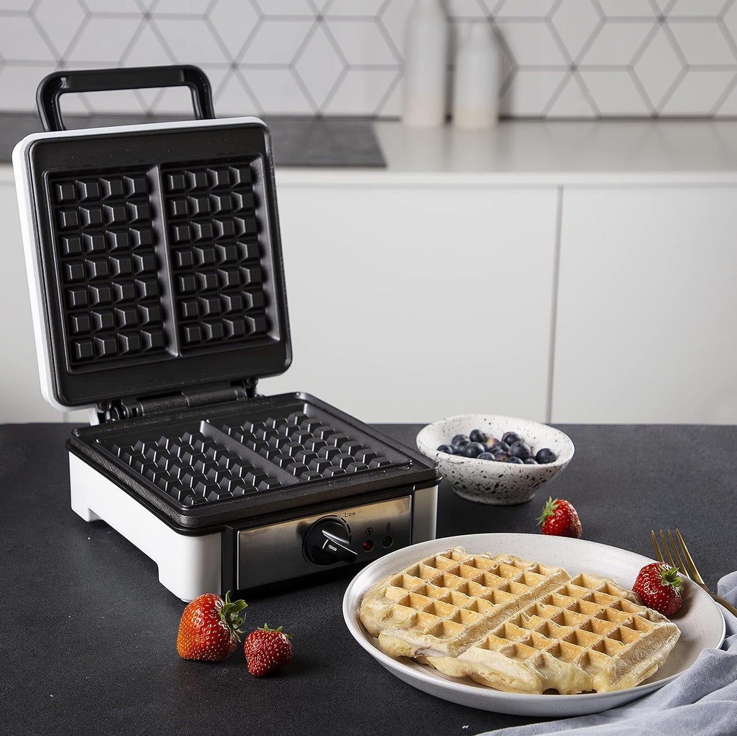 Waffeleisen für Belgische Waffeln, Belgische Waffeln