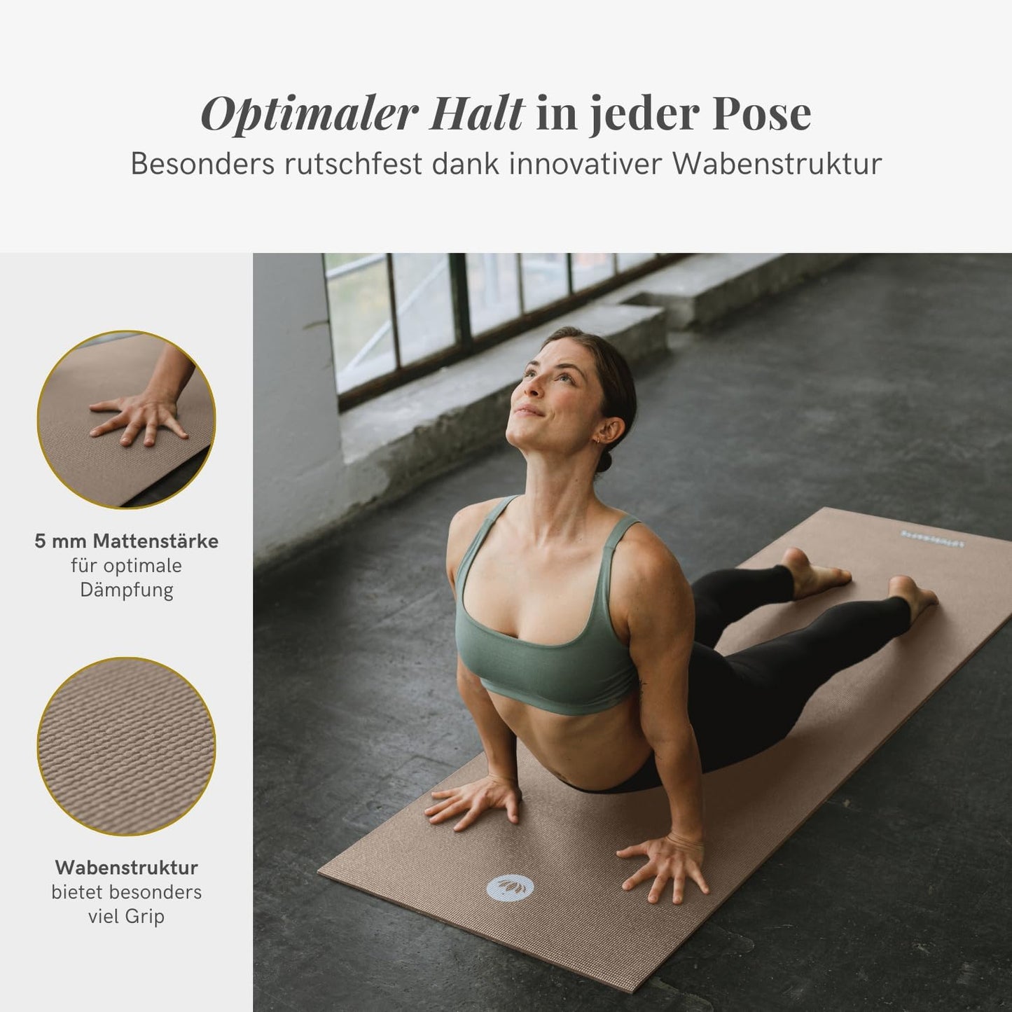 Yogamatte Mudra, Standard / Light Taupe