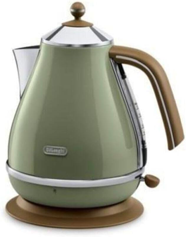 Wasserkocher Icona Vintage KBOV2001.GR mit 360° Basis, Olive, Single