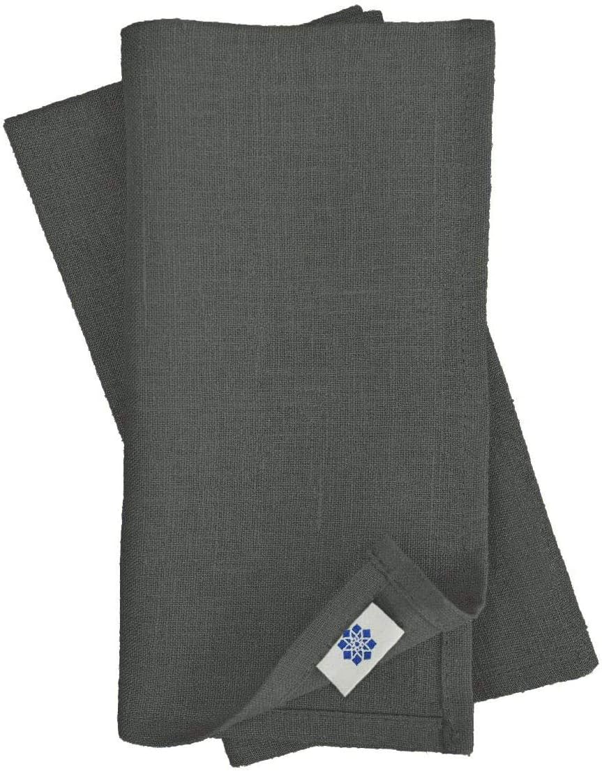 4-teiliges Stoffservietten-Set Hygge, Grau Servietten - 32 x 32cm
