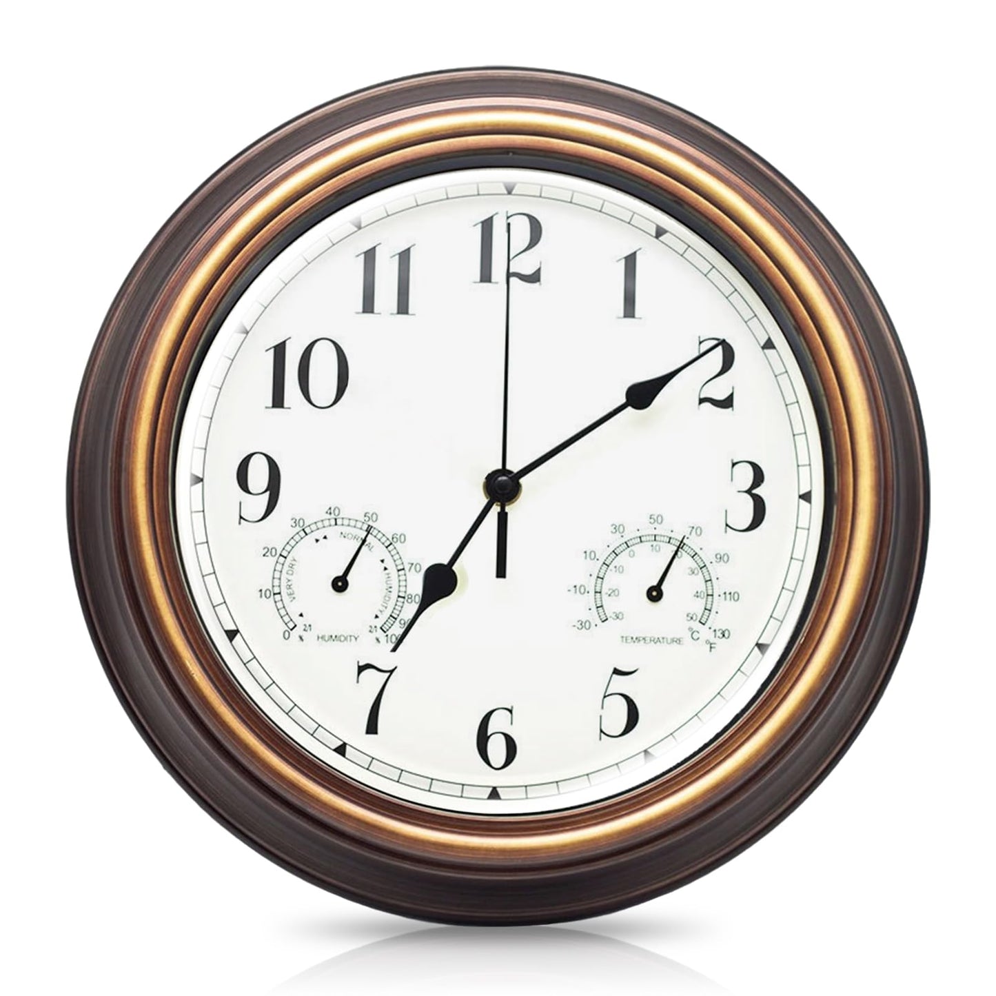 Wetterfeste Aussenuhr mit Thermometer & Hygrometer