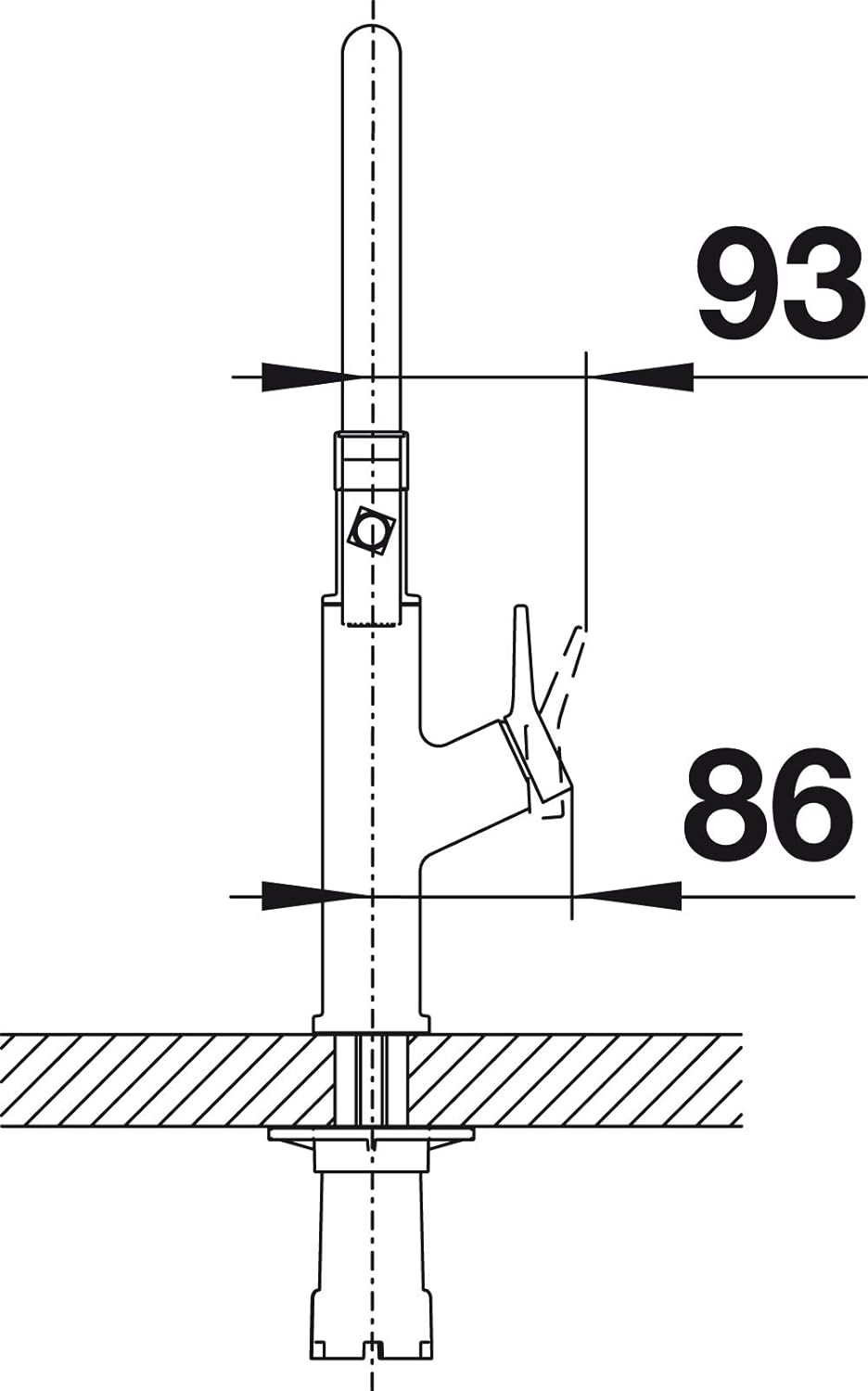 522407 SOLENTA-S Senso UltraResist S Küchenarmatur, Sensor Hebel rechts Pvd Steel
