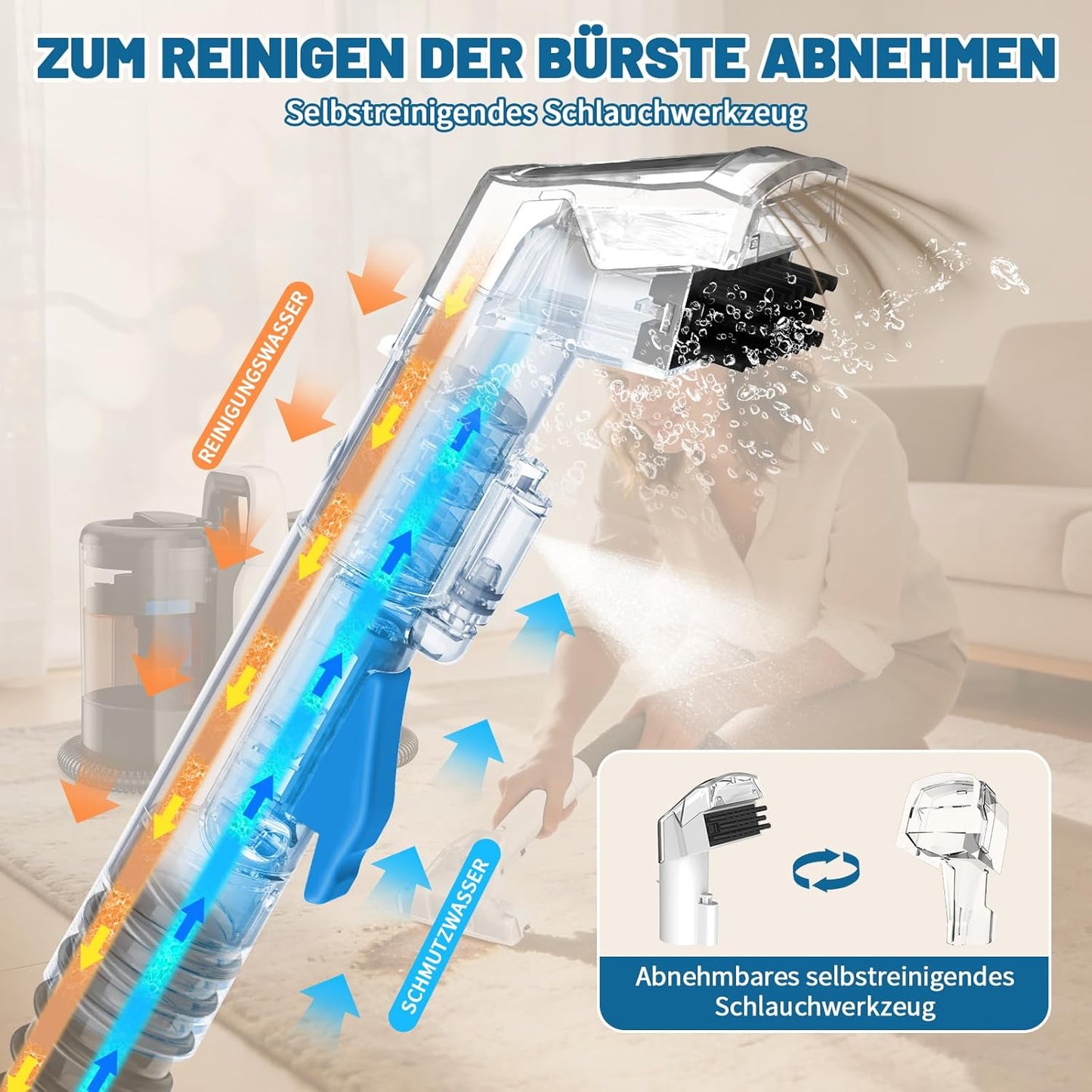 Polster- und Teppichreiniger 600W 17kPa