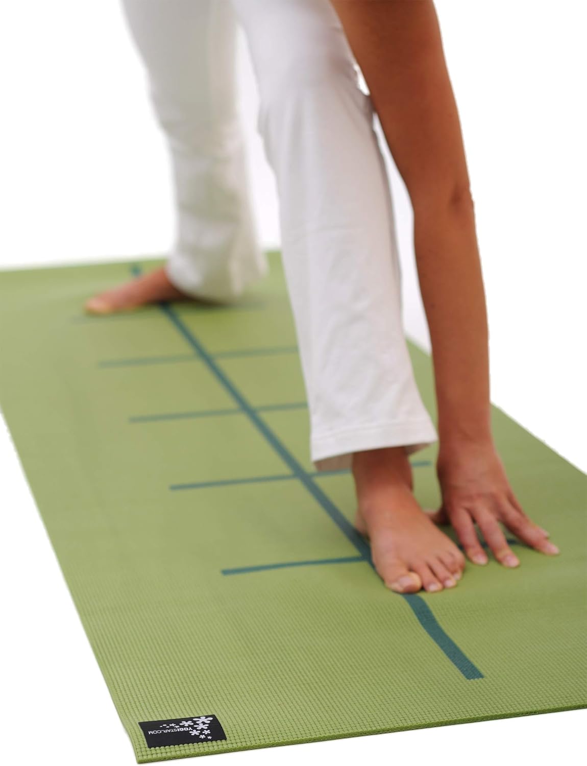 Yogamatte Plus - Alignment mit Markierungen, orange