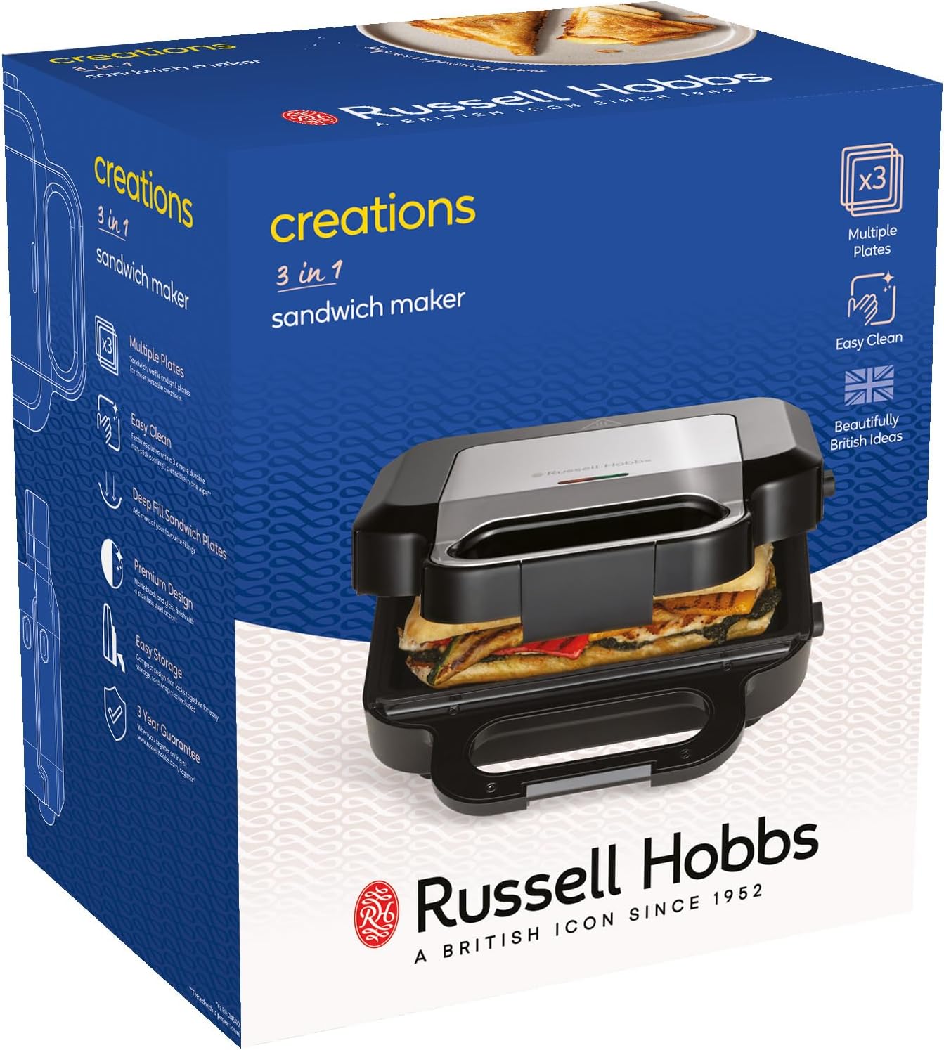 Creations 3 in 1 Sandwich Maker