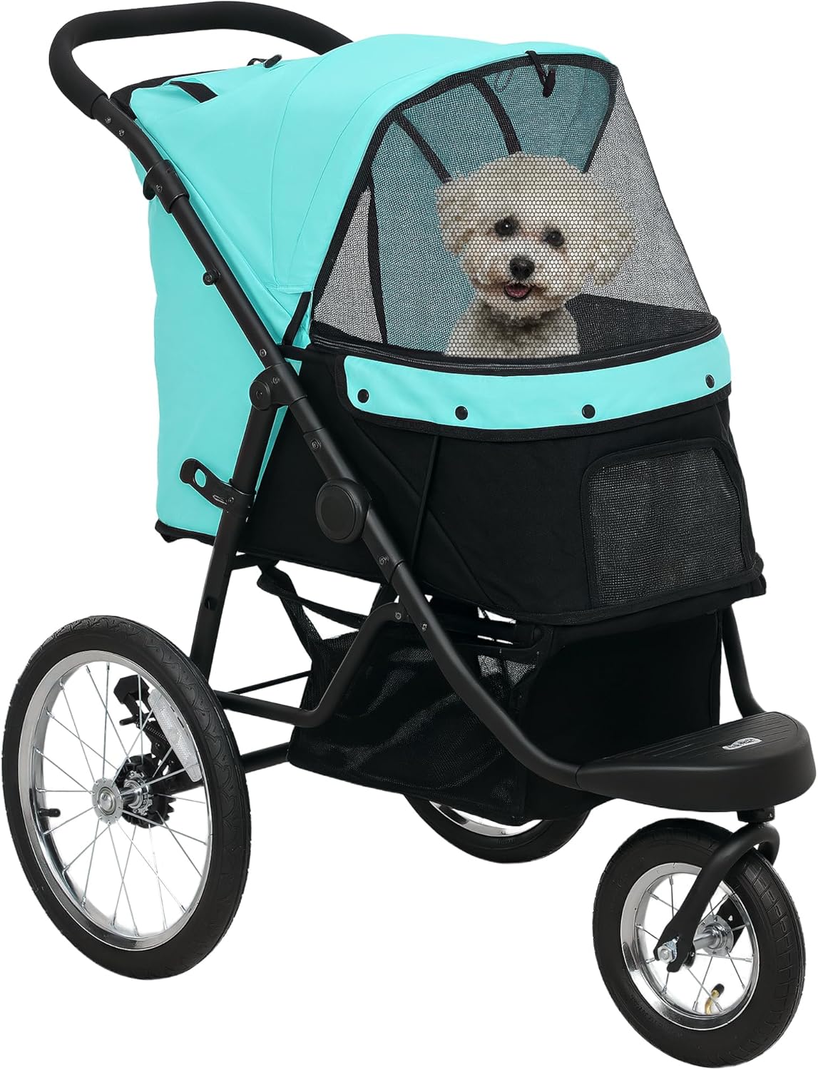 Klappbarer Hundewagen für kleine Haustiere, Türkis One Size