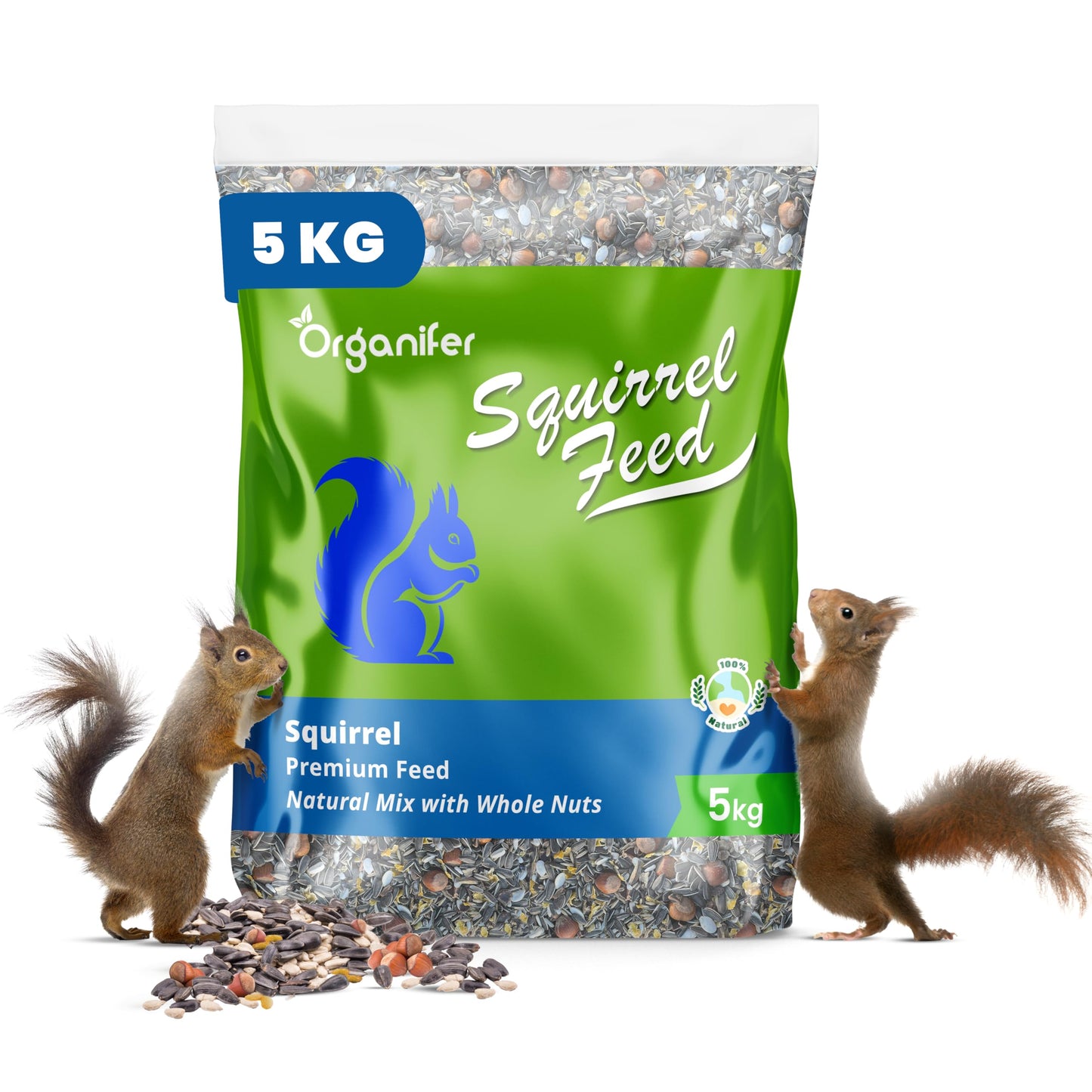 Eichhörnchenfutter Natürliche Nussmischung, 5 kg (1er Pack)