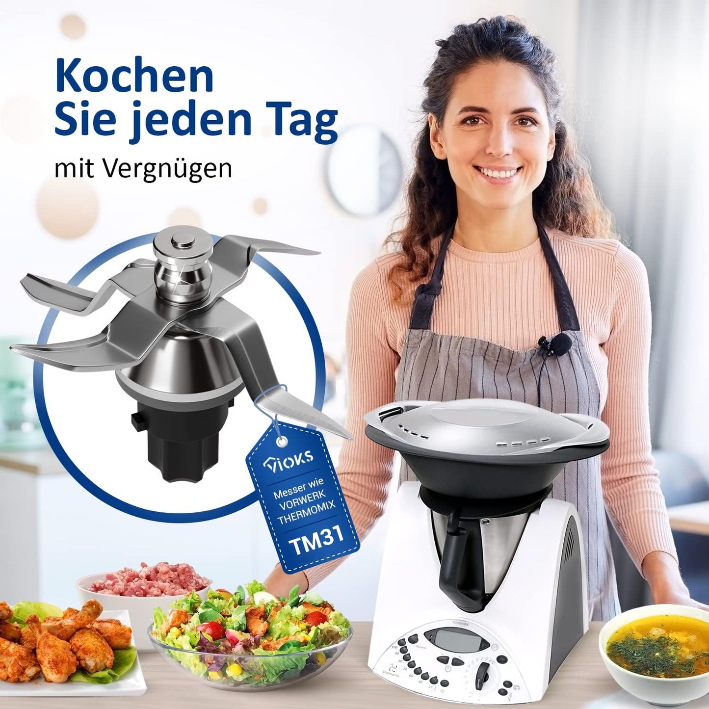 Ersatzmesser für Thermomix TM31, Messer Tm31