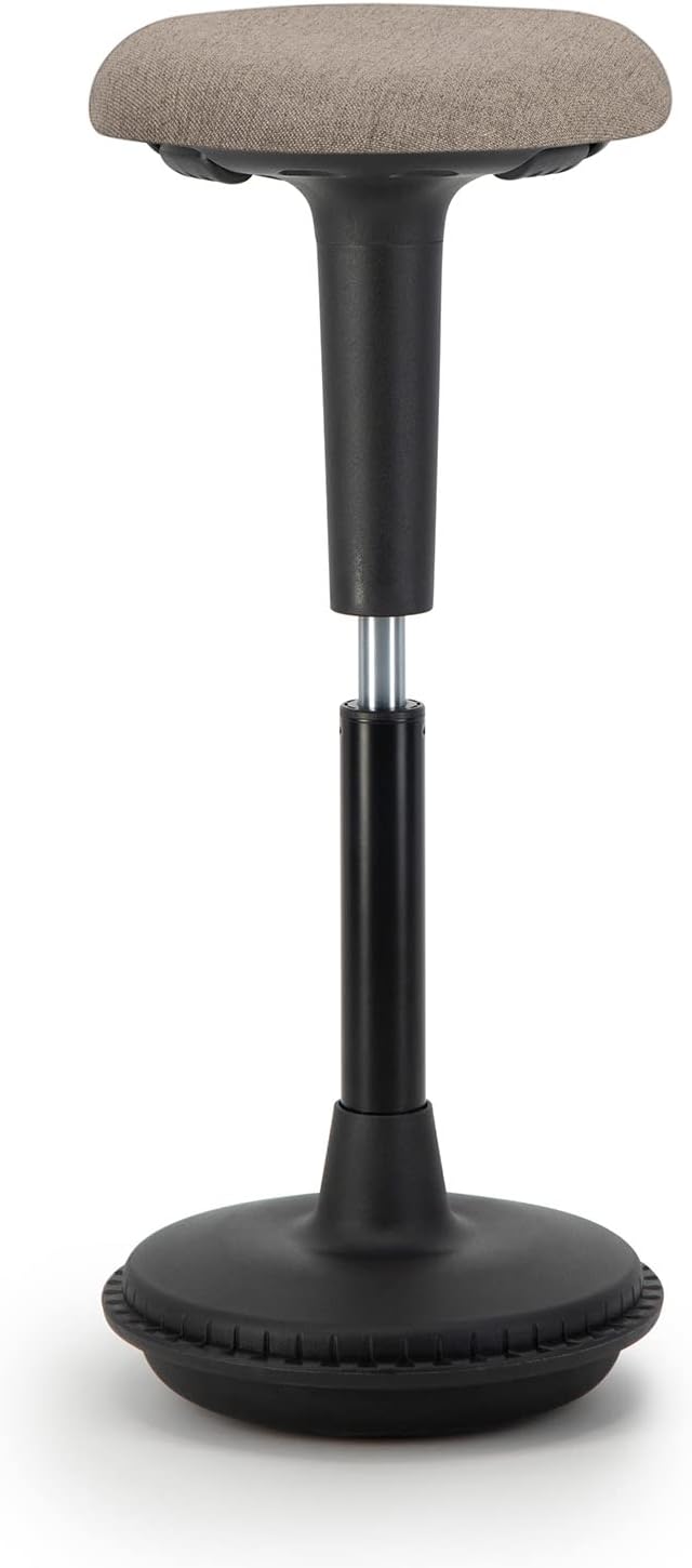 Ergonomischer Wackelhocker höhenverstellbar, 63-83 cm Pebble Schwarz