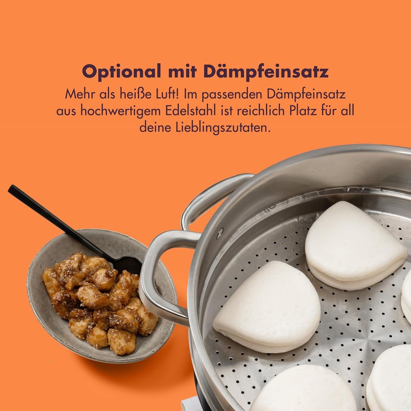 Wok mit Dämpfeinsatz, Wok mit Dämpfeinsatz