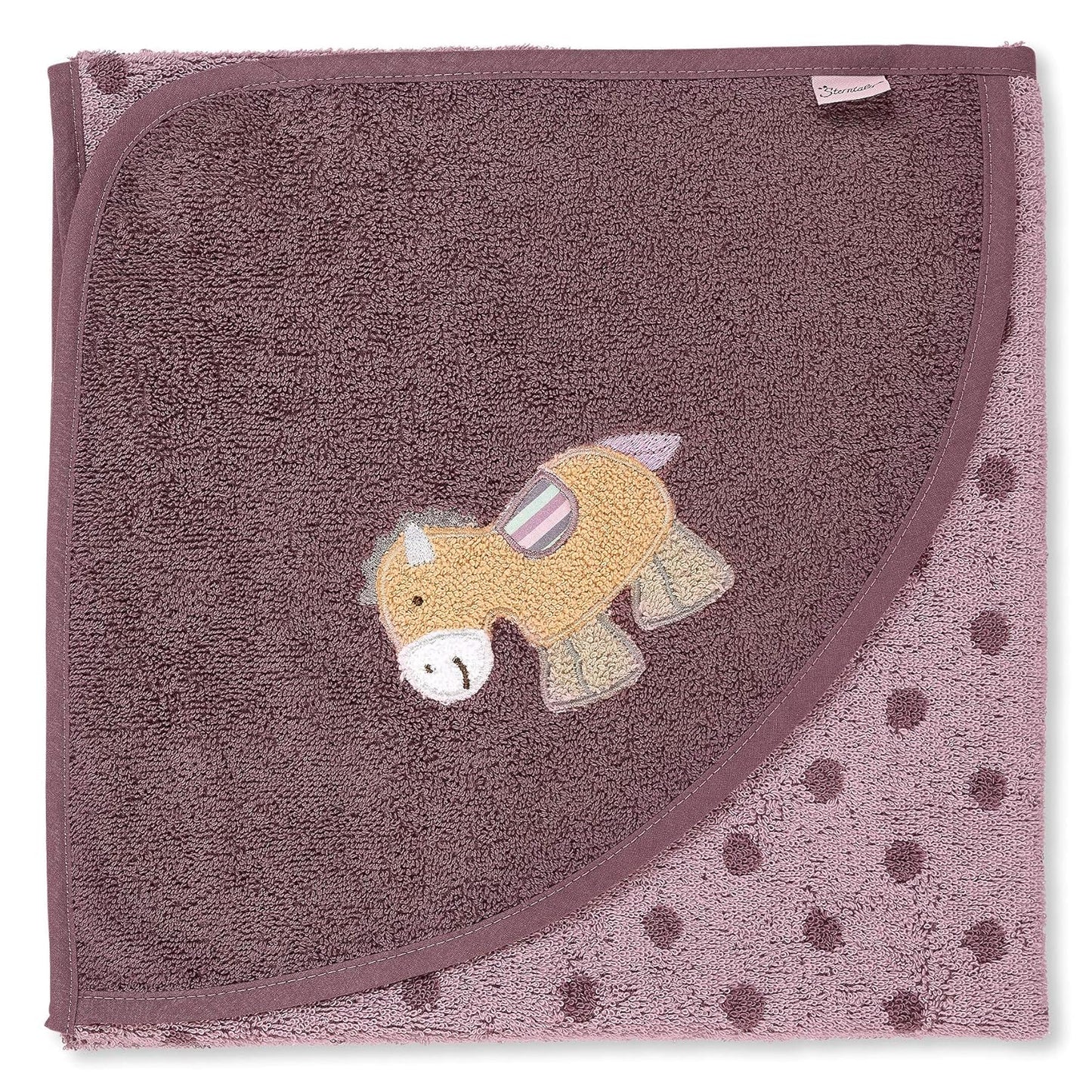Kapuzenbadetuch für Babys, Pauline (Helllila)