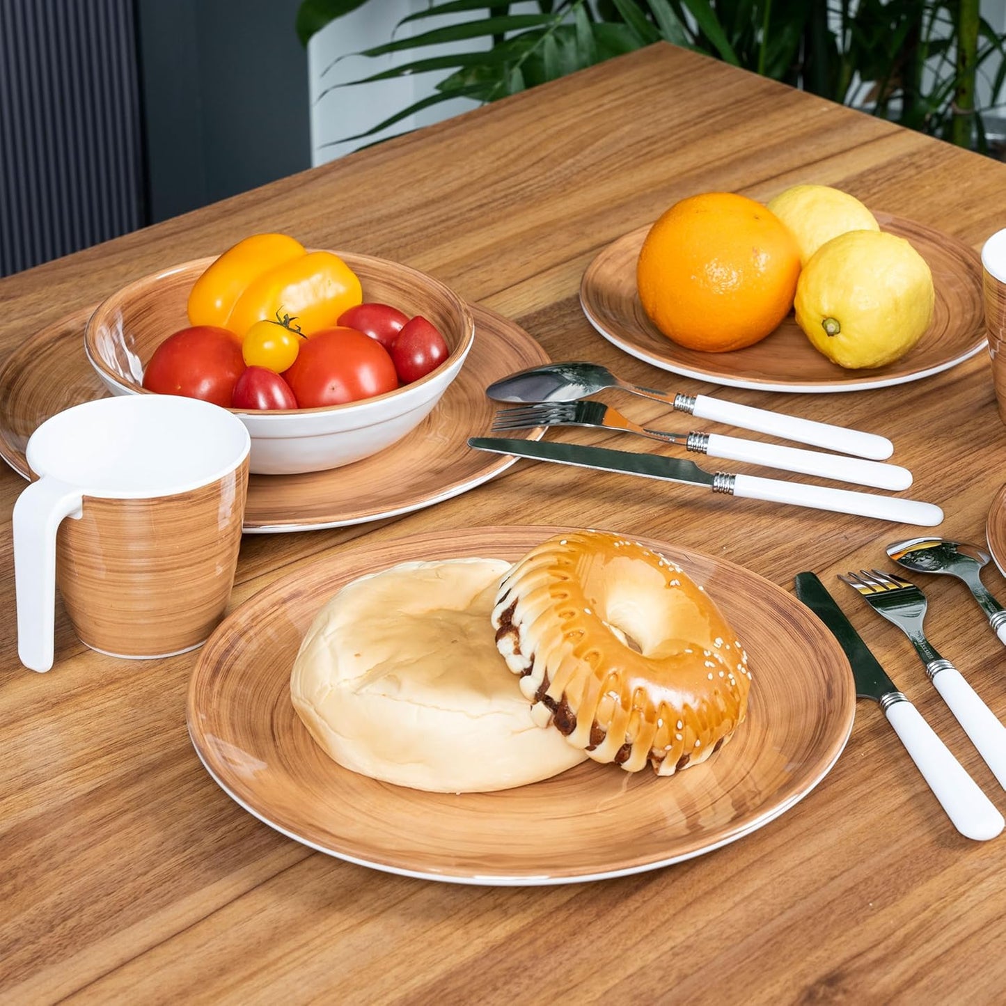 Melamin Tassen-Set für Camping (4 Stück), 4 Teile - Nur Tassen