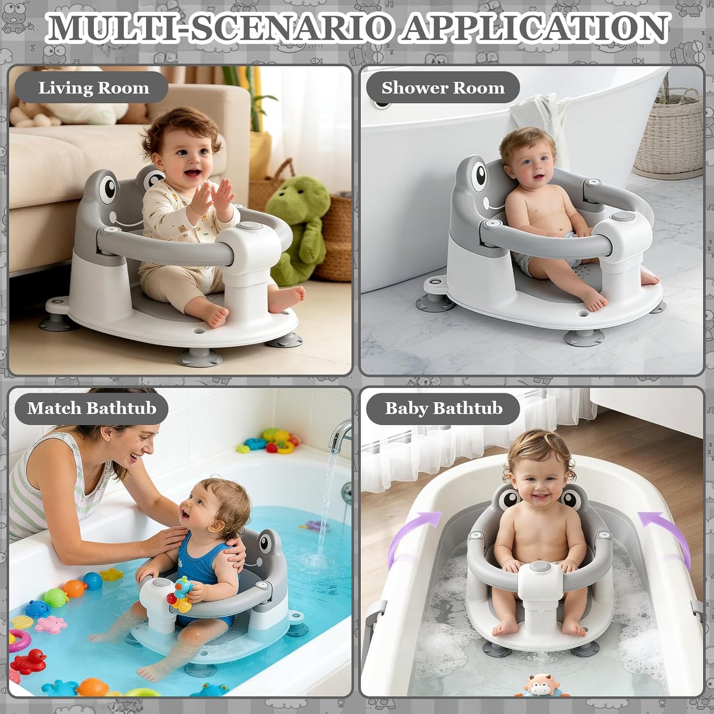 Badewannensitz für Babys und Kleinkinder ab 6 Monaten