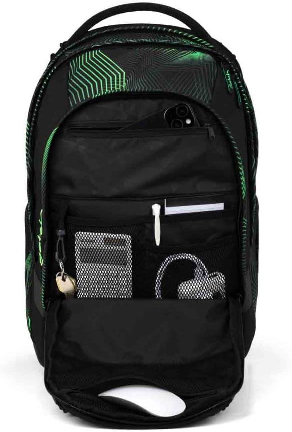 Schulrucksack Set mit Schlamperbox & Sportbeutel, Seismic Green
