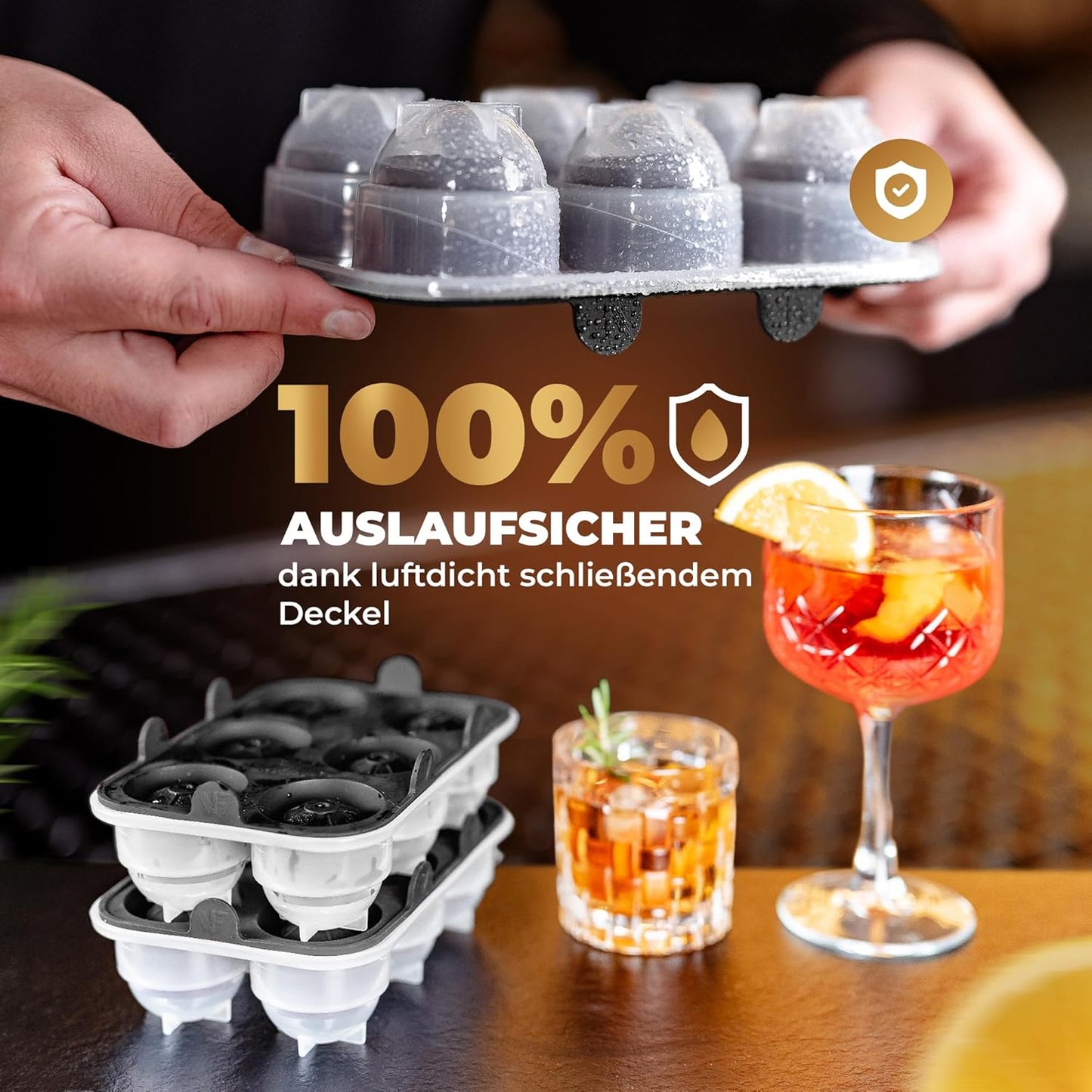 2er-Pack Eiskugelform, 2x Eiskugelform