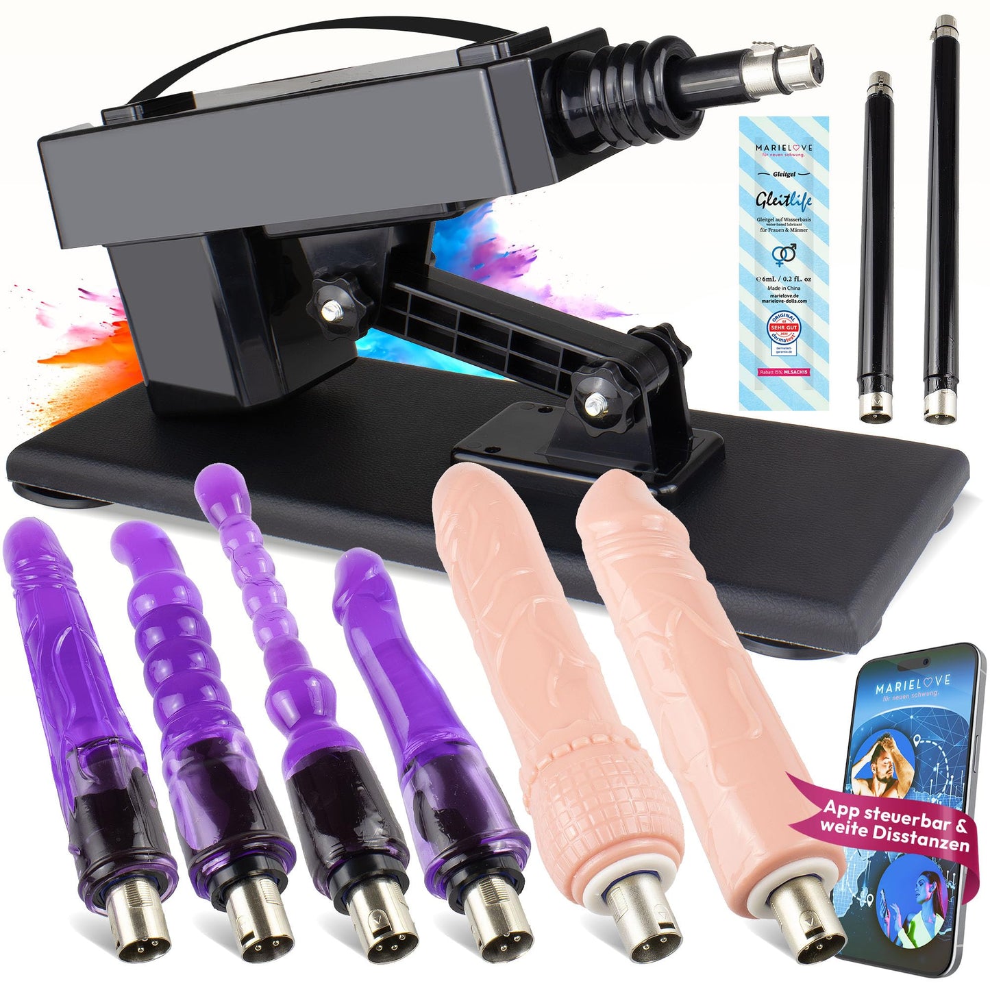 Sexmaschine mit KI-App & Dildo Set