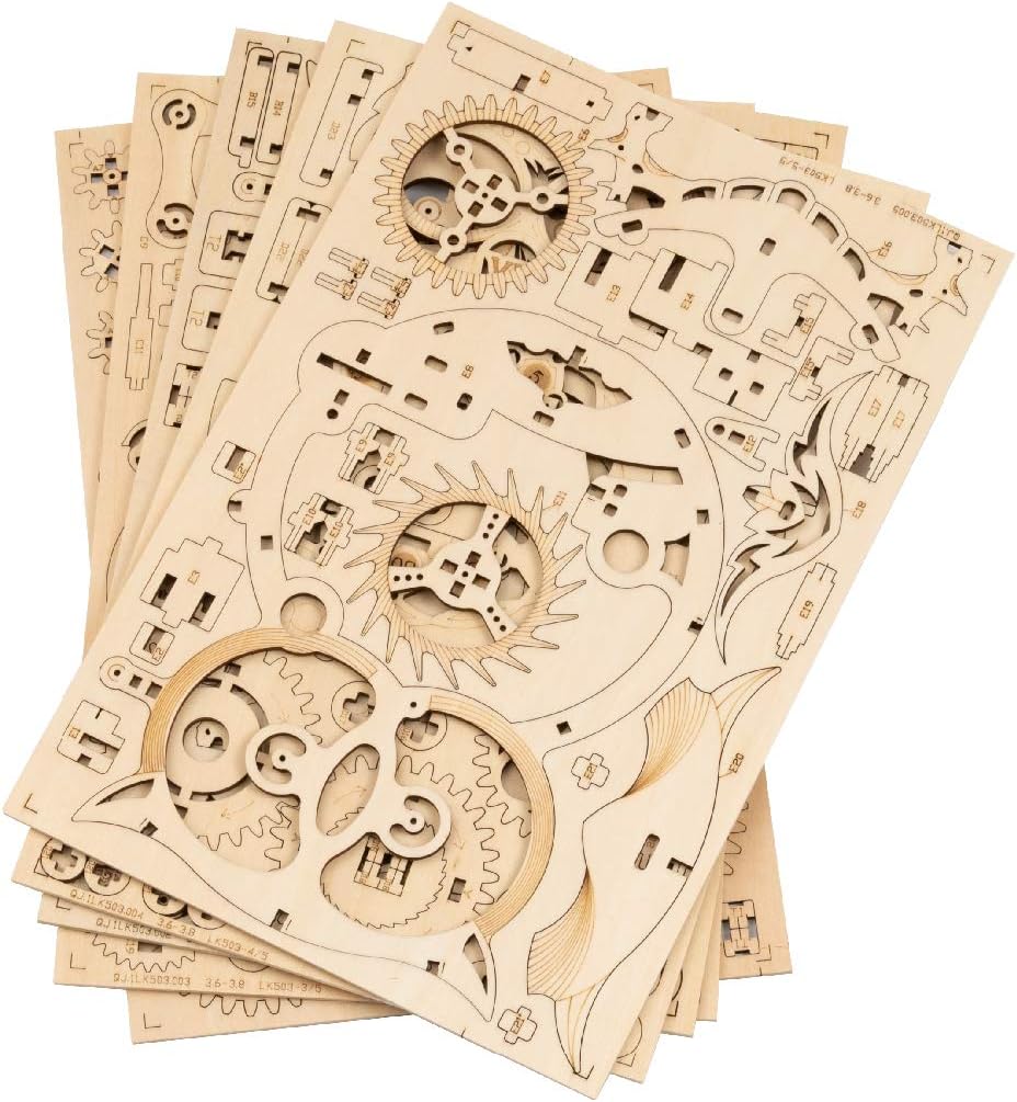 3D Holzpuzzle Owl Clock LK503, Owl Uhr