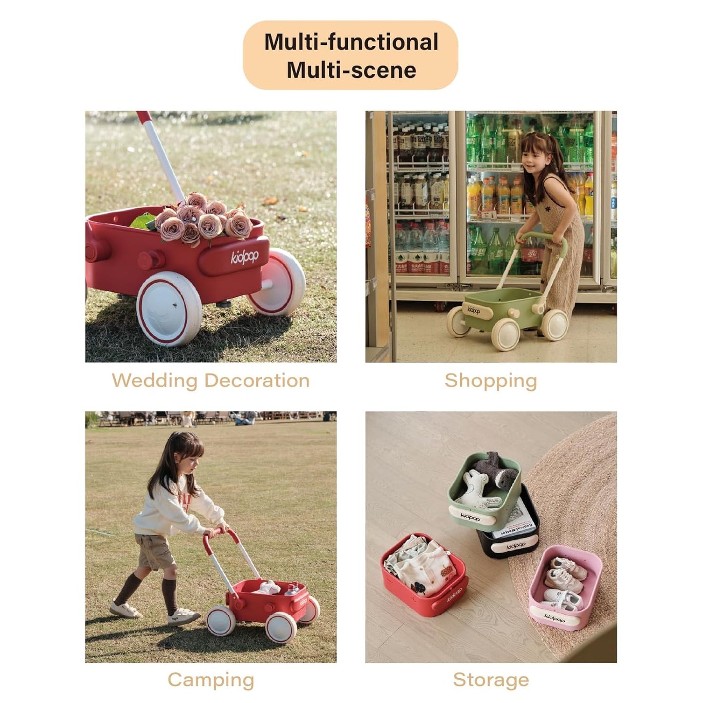 2-in-1 Baby Lauflernwagen, Violett