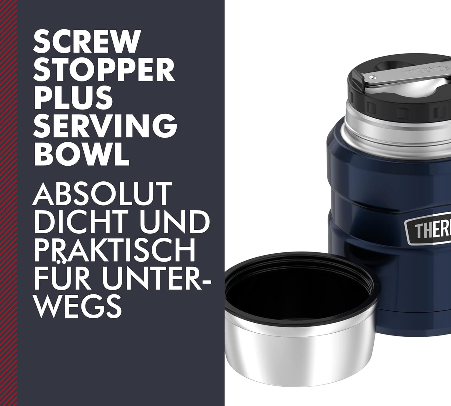 Thermobehälter King, Midnight Blue Polished 0,47 l