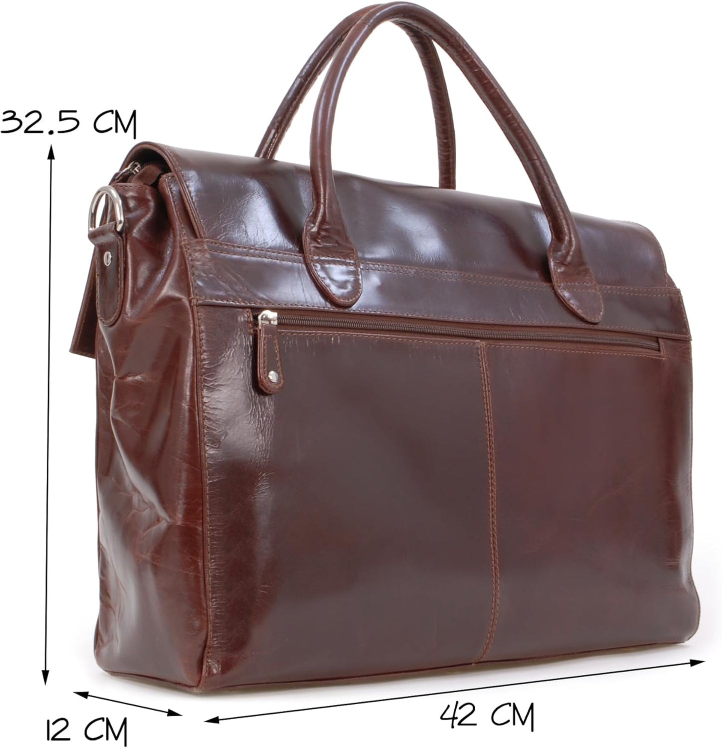 Laptoptasche Helena, XL Braun
