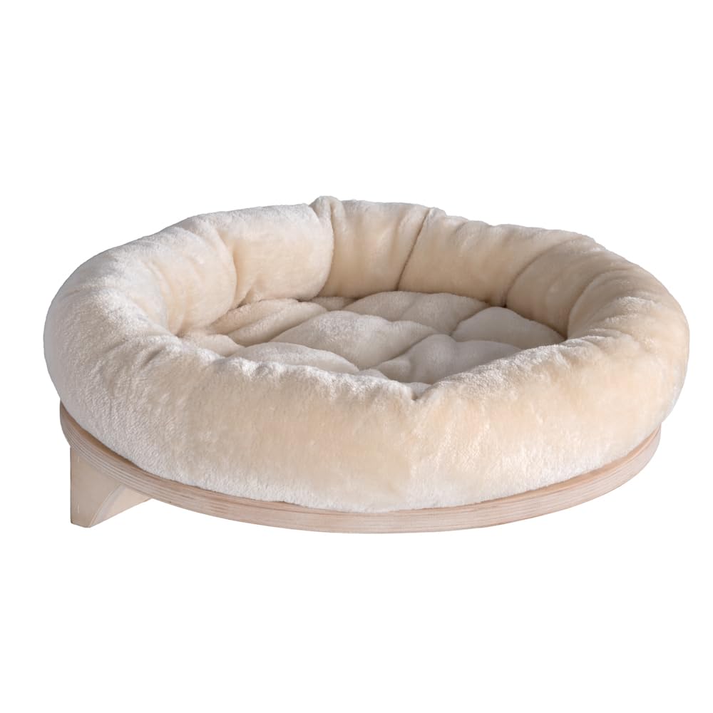 Wandliegebett Dahlia für Katzen, Creme