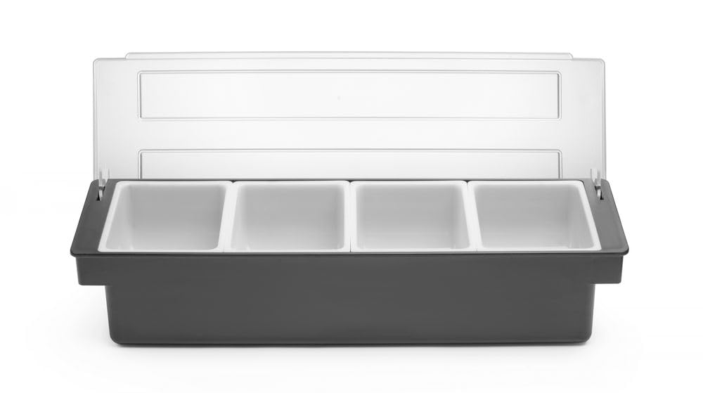 Zutatenbehälter mit 4 Polypropylen-Einsätzen, 4 Behälter, Single