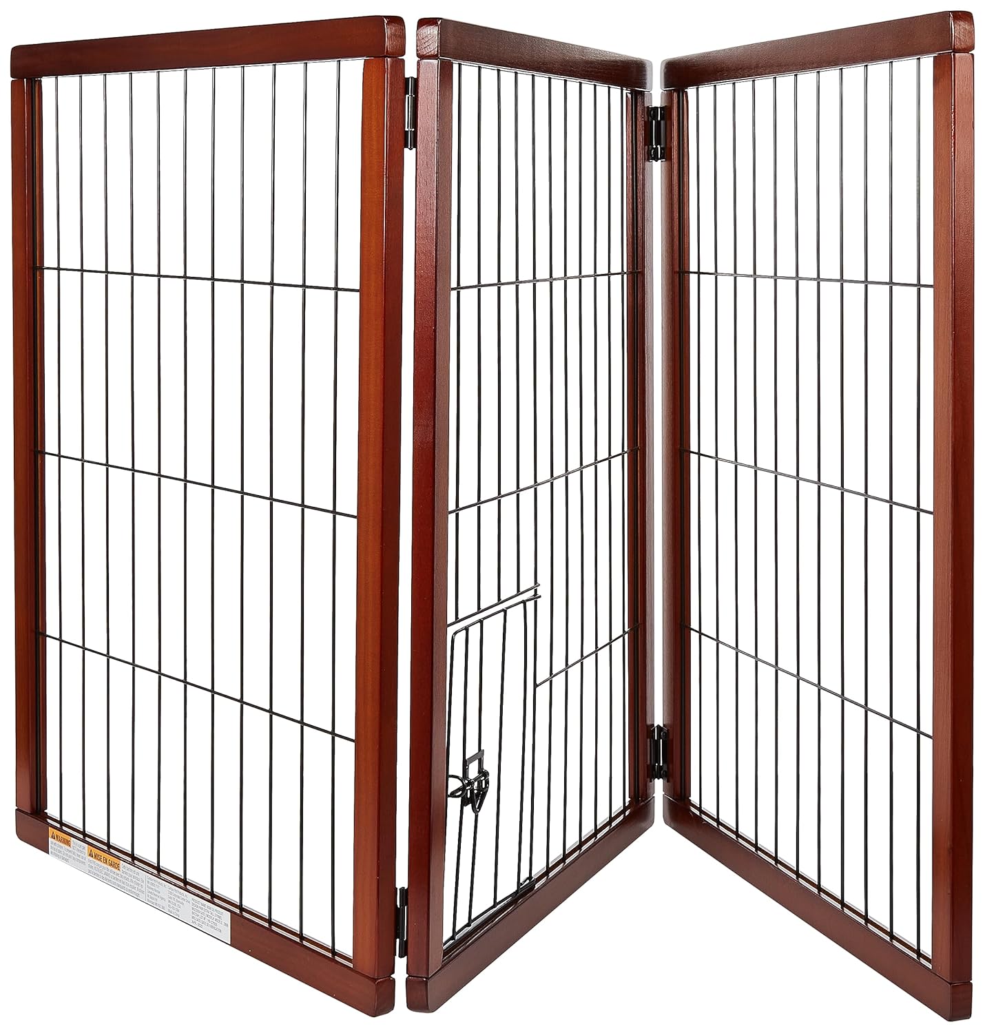 Freistehendes Haustiergitter mit kleiner Haustiertür, 22"-62"W x 28"H