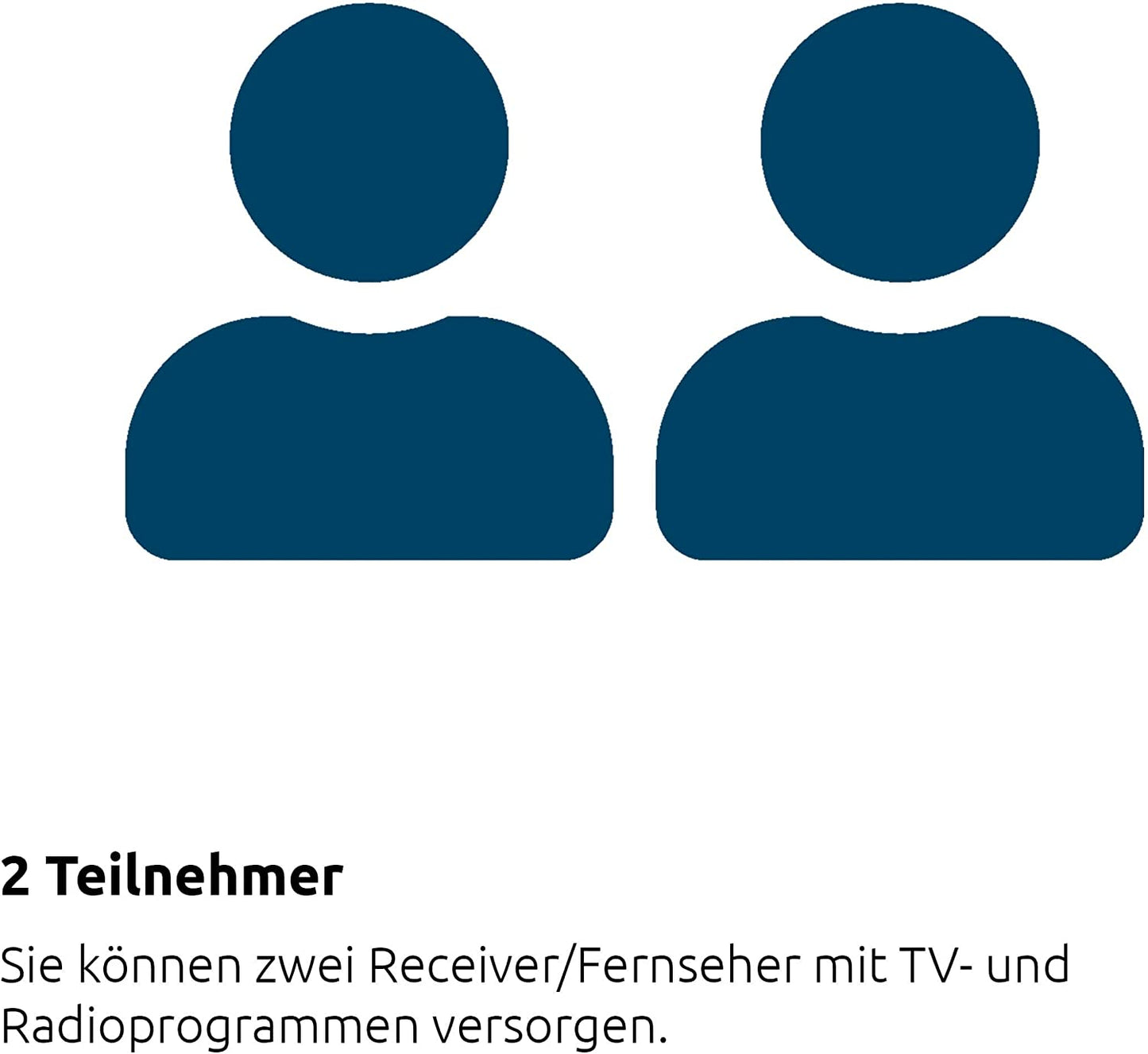 DIGIDISH 45, Sat-Spiegel, 2 Teilnehmer Grau