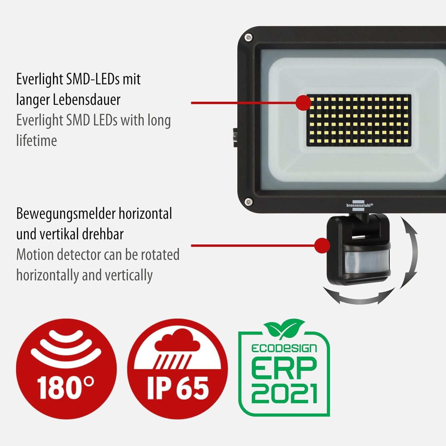 LED-Wandstrahler JARO 7060 P, 5800lm (50W)