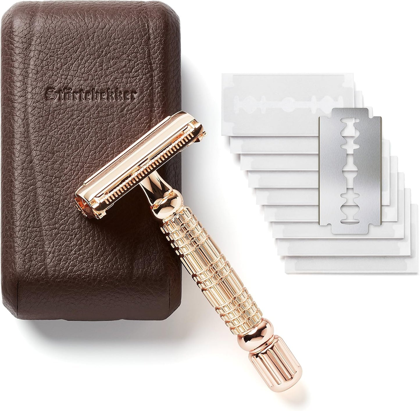 Rasierhobel All-in-one Set, Rosé Gold -Café